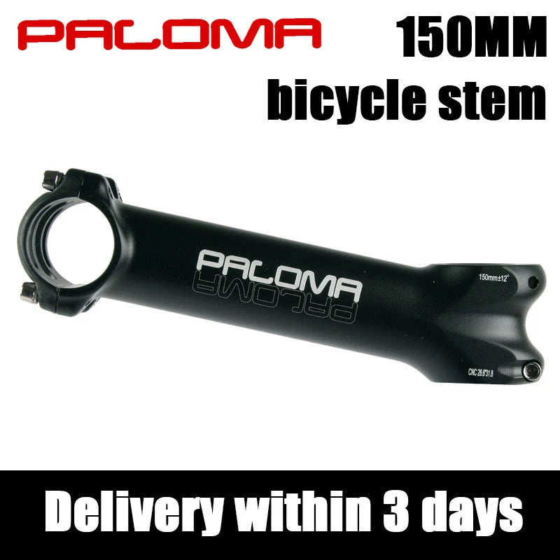 Paloma Super Long Bike Stem 150mm 12° - CNC Aluminum 31.8mm Clamp 1-1/8" Fork Road/MTB/Gravel/E-Bike
