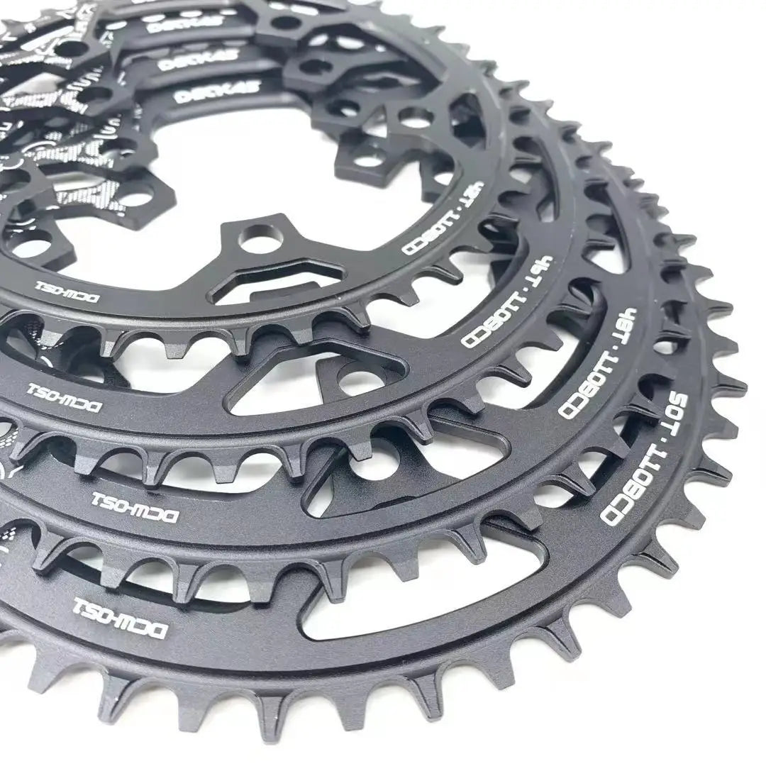 Deckcas Narrow Wide Chainring 110BCD 36T-52T - Road/MTB Compatible