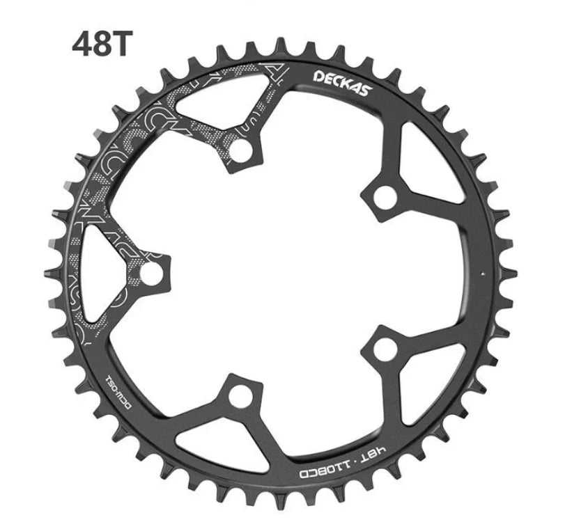 Deckcas Narrow Wide Chainring 110BCD 36T-52T - Road/MTB Compatible