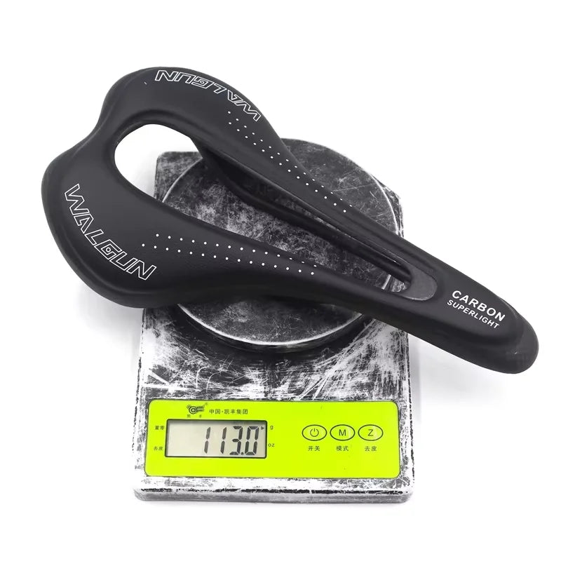 WALGUN Ultralight Carbon Saddle - Hollow Breathable High Performance MTB/Road Bike Seat for Men/Women
