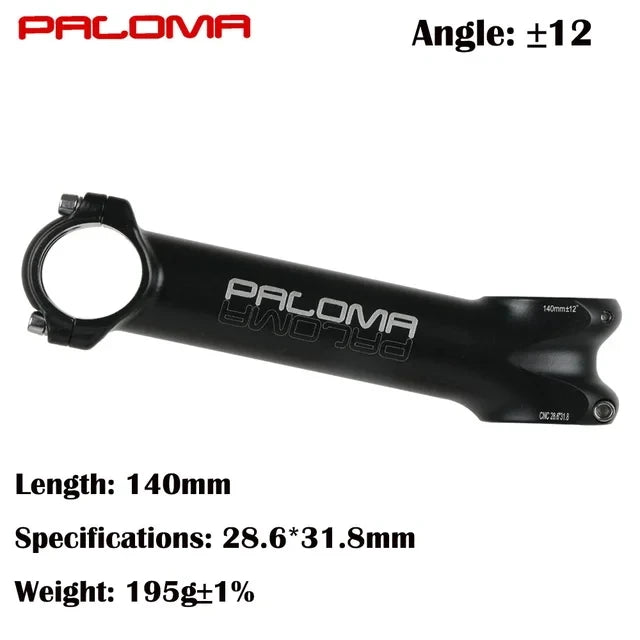 Paloma Super Long Bike Stem 150mm 12° - CNC Aluminum 31.8mm Clamp 1-1/8" Fork Road/MTB/Gravel/E-Bike