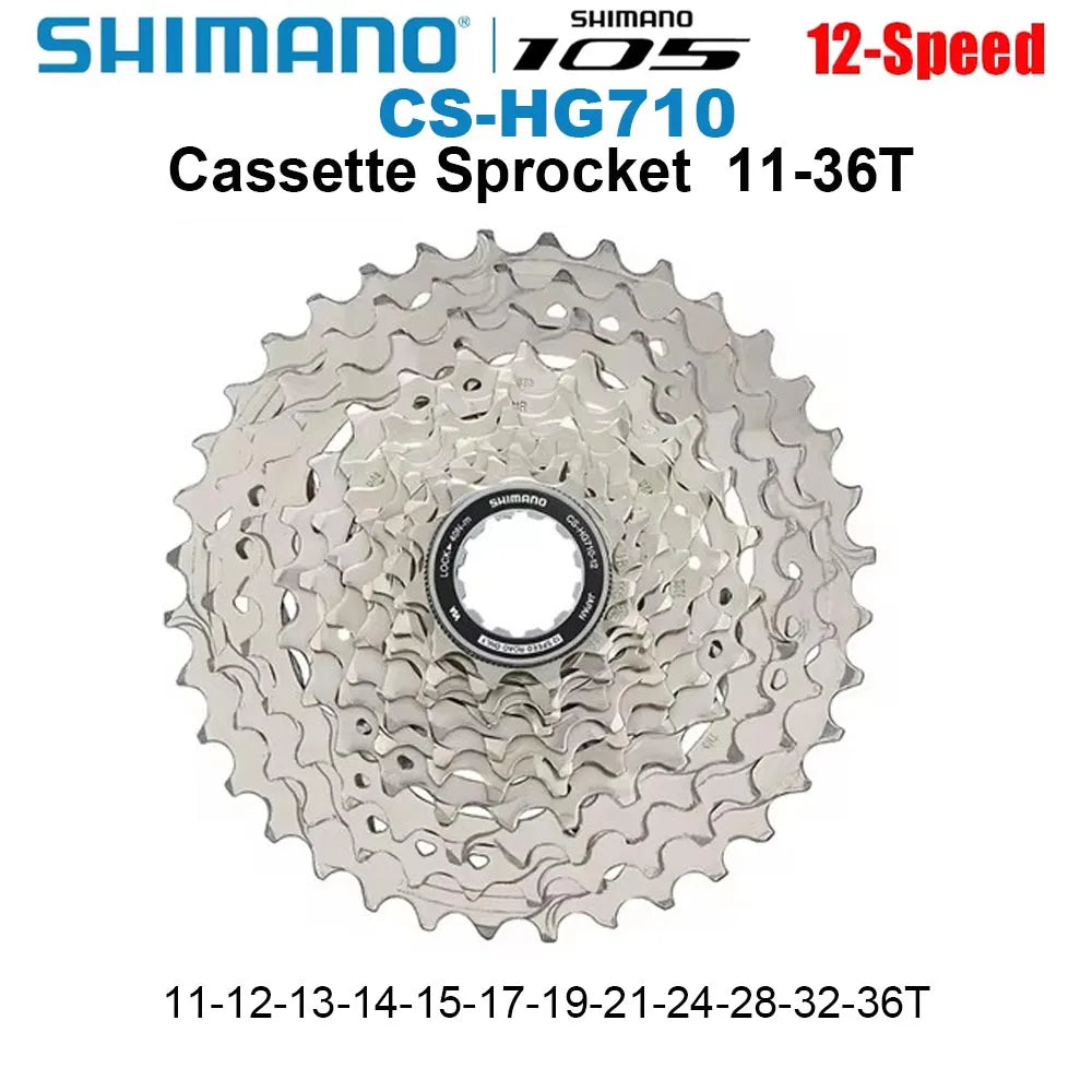 Shimano Compatible 12 Speed Road Cassette - 105/Ultegra Style 11-30T 11-34T 11-36T HG Freehub