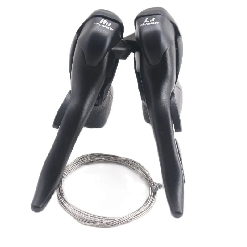 Micronew Road Bike STI Shifters 2x7-2x11 Speed - Shimano Compatible Dual Control Brake Levers