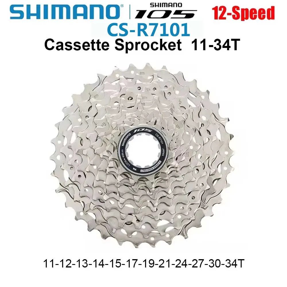 Shimano Compatible 12 Speed Road Cassette - 105/Ultegra Style 11-30T 11-34T 11-36T HG Freehub