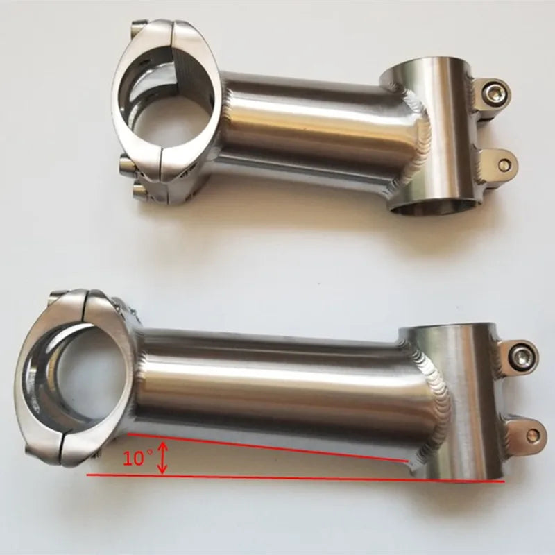 Premium Titanium Alloy Bicycle Stem | 31.8mm & 25.4mm Ultralight CNC Stem for Road, MTB & Gravel | 80mm-120mm High-Strength Titanium Cockpit Upgrade