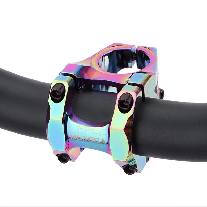 MEROCA MTB Stem 31.8x35mm - High-Strength Short Aluminum Alloy Handlebar Stem for Downhill/Road/Racing Bike