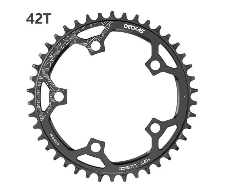 Deckcas Narrow Wide Chainring 110BCD 36T-52T - Road/MTB Compatible