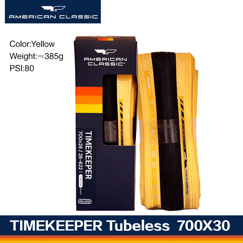 American Classic Timekeeper Tubeless Road Tire - 700x25/28/30C Ultralight