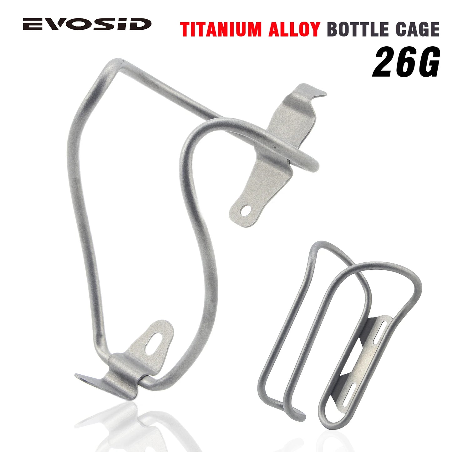 EVOSID Ultralight Titanium Bicycle Water Bottle Cage Bottle Holder MTB Road Bike Bottle Bracket Bottle Rack Holder