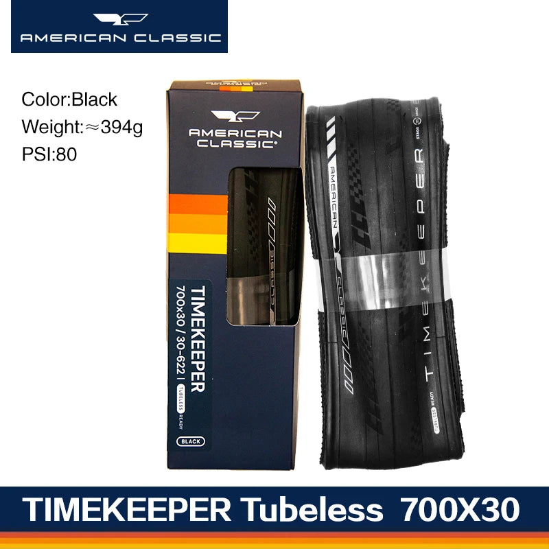 American Classic Timekeeper Tubeless Road Tire - 700x25/28/30C Ultralight