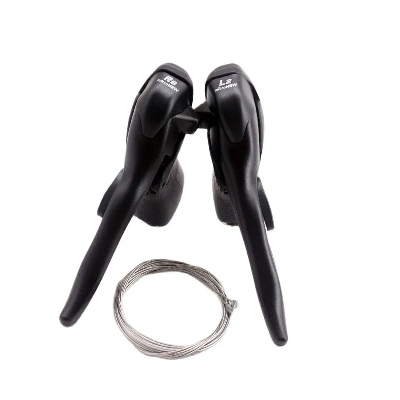 Micronew Road Bike STI Shifters 2x7-2x11 Speed - Shimano Compatible Dual Control Brake Levers