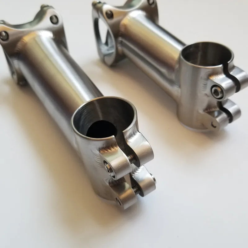 Premium Titanium Alloy Bicycle Stem | 31.8mm & 25.4mm Ultralight CNC Stem for Road, MTB & Gravel | 80mm-120mm High-Strength Titanium Cockpit Upgrade