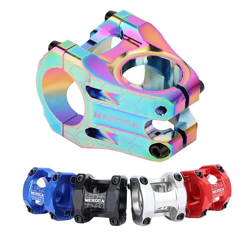 MEROCA MTB Stem 31.8x35mm - High-Strength Short Aluminum Alloy Handlebar Stem for Downhill/Road/Racing Bike
