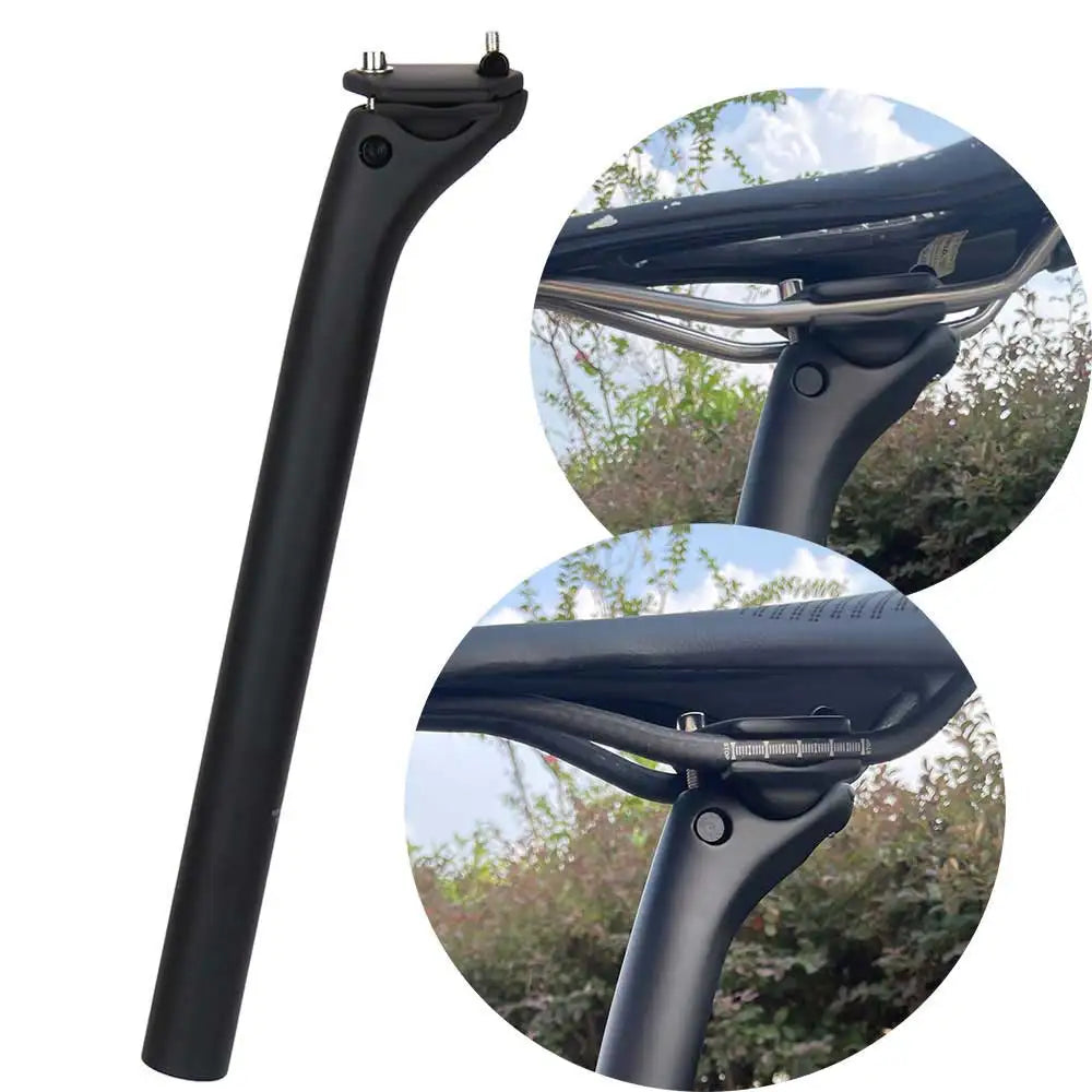 Ultralight Carbon Seatpost 20mm Setback - 150g Full Carbon Road/MTB Bike Seat Post 25.4-31.6mm