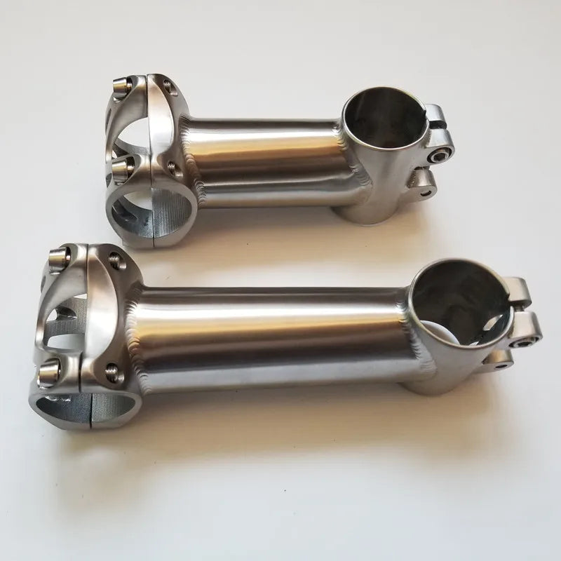 Premium Titanium Alloy Bicycle Stem | 31.8mm & 25.4mm Ultralight CNC Stem for Road, MTB & Gravel | 80mm-120mm High-Strength Titanium Cockpit Upgrade
