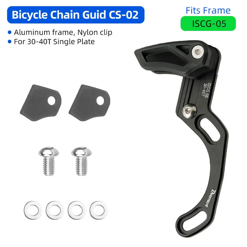 Bike Chain Guide MTB 1X System – ISCG 03/05 & BB/Post Mount CNC Anodized Wide Narrow Chain Guide