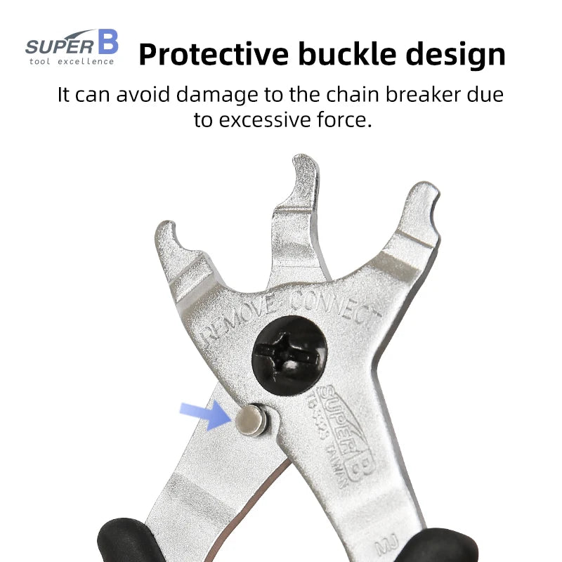 SUPER B TB-3323 Chain Link Pliers – Quick Chain Removal & Installation Tool for MTB/Road Bike