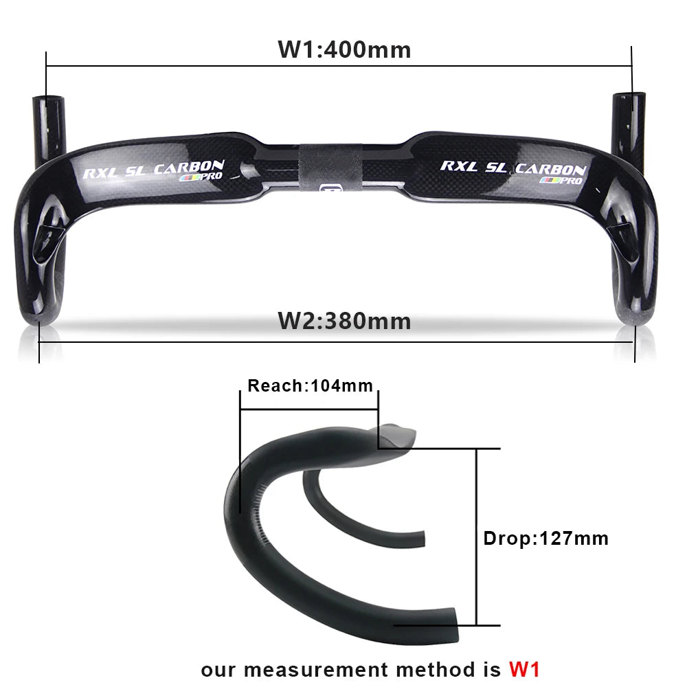 RXL SL Carbon Road Handlebar - Internal Routing 400/420/440mm