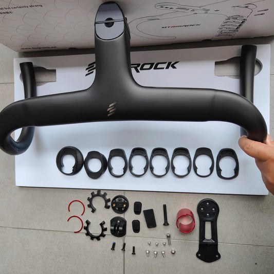 Bigrock Carbon Road/Gravel Handlebar - Full Internal Routing 340-400mm