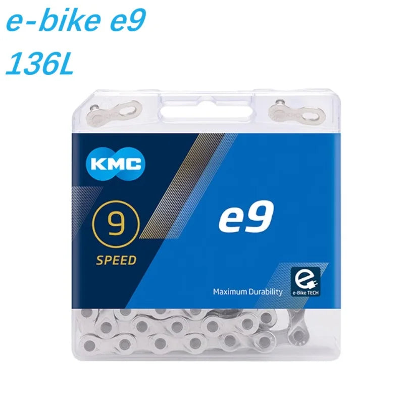 KMC e-Bike Chain E8 E9 E10 E11 E12 8-12 Speed 136 Links Anti-Rust EPT Electric Bicycle Chain with PowerLink - Original Box