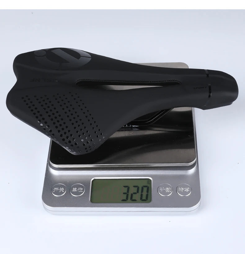 ESLNF Comfortable PU Bicycle Saddle - Non-slip Shock Absorbing Hollow Breathable MTB/Road Bike Seat