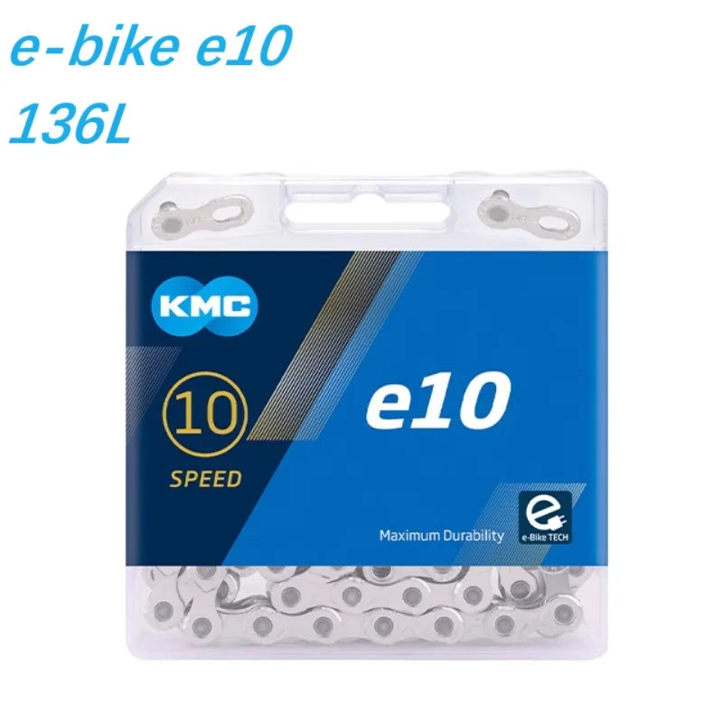 KMC e-Bike Chain E8 E9 E10 E11 E12 8-12 Speed 136 Links Anti-Rust EPT Electric Bicycle Chain with PowerLink - Original Box