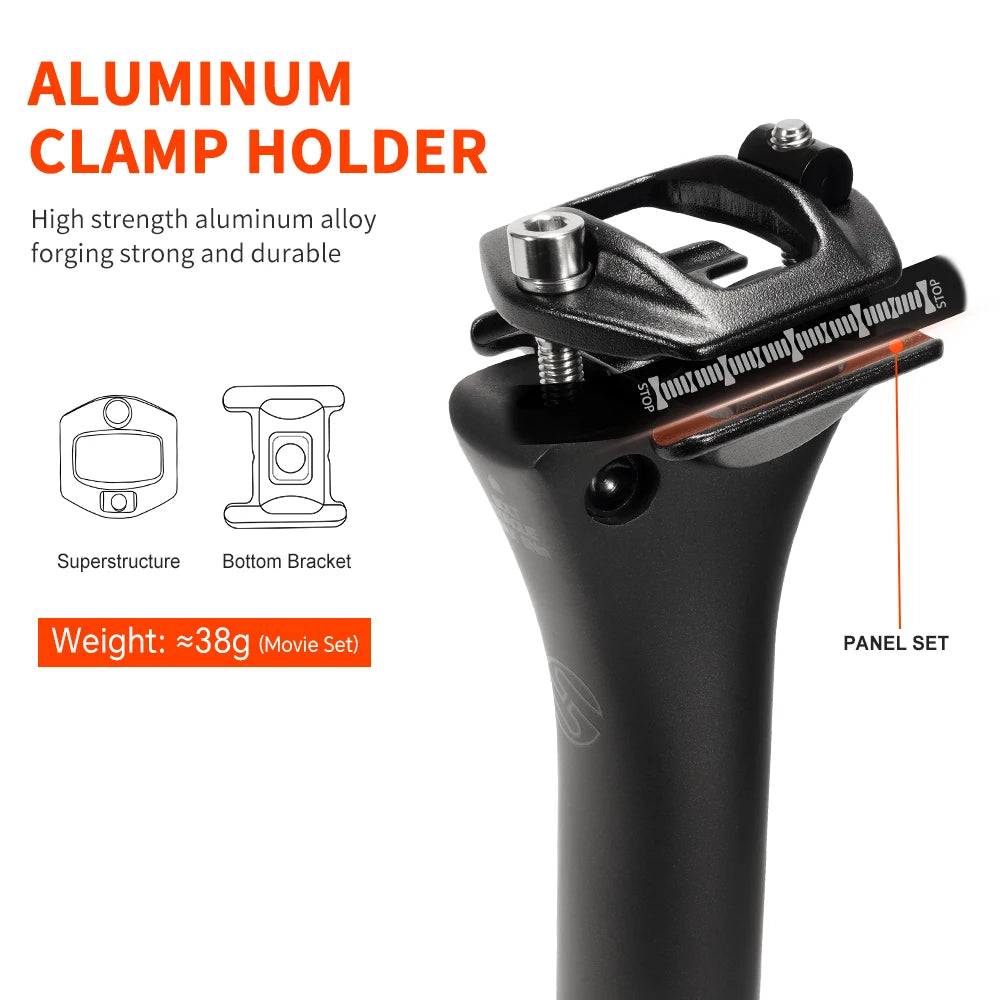 TOSEEK C70 Carbon Seatpost - Ultralight 150-173g 3K Matte Road/MTB Bike Seat Tube 27.2/31.6mm 350/400mm