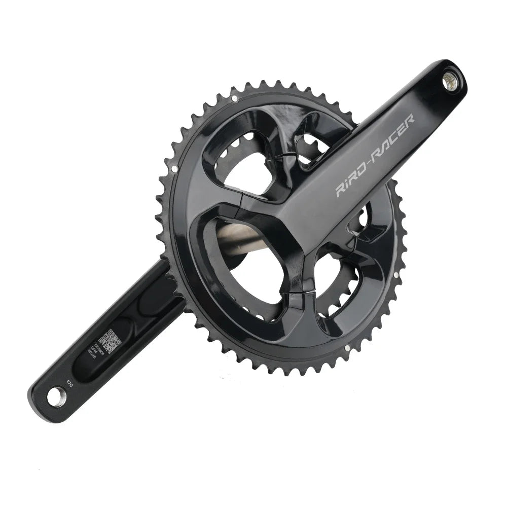 RIRO RACER R8 Ultralight Carbon Crankset - 170mm 50-34T Hollow Compact Road/Folding Bike