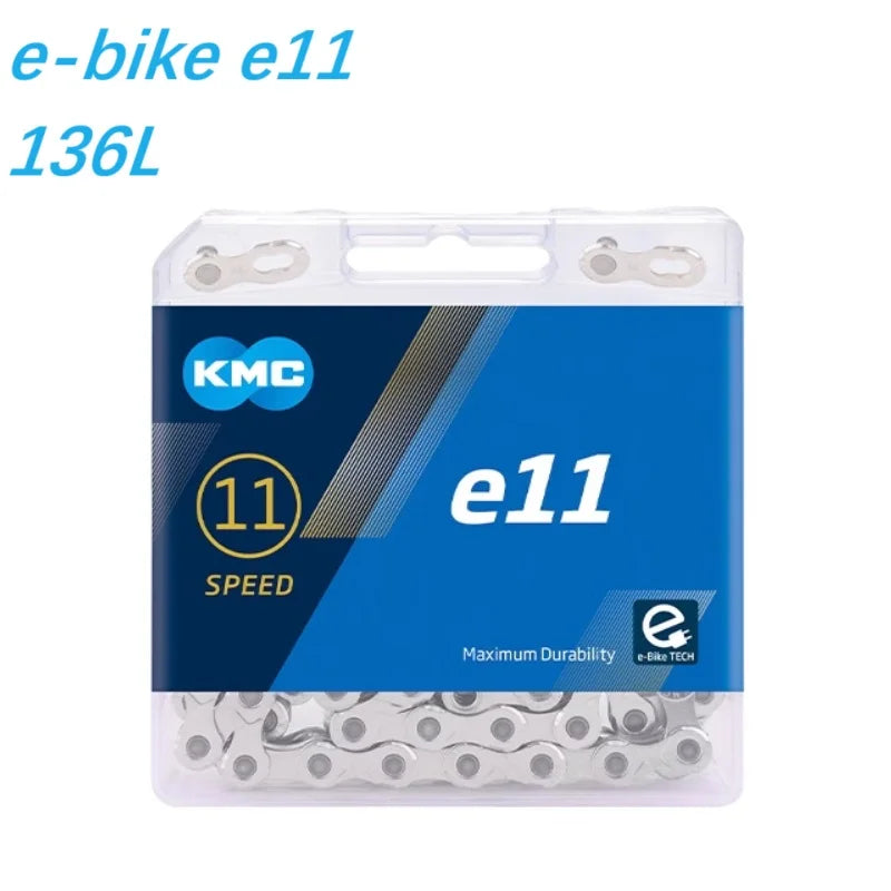KMC e-Bike Chain E8 E9 E10 E11 E12 8-12 Speed 136 Links Anti-Rust EPT Electric Bicycle Chain with PowerLink - Original Box