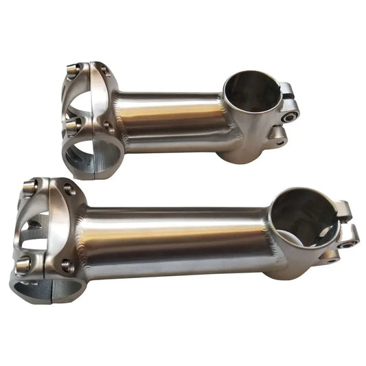 Premium Titanium Alloy Bicycle Stem | 31.8mm & 25.4mm Ultralight CNC Stem for Road, MTB & Gravel | 80mm-120mm High-Strength Titanium Cockpit Upgrade
